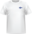 T-shirt Finland chest
