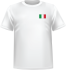 T-shirt Italie coeur