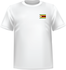 T-shirt Zimbabwe coeur