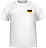 T-shirt Germany chest