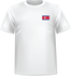 T-shirt North korea chest