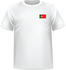 T-shirt République portugaise coeur