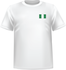 T-shirt Nigeria chest